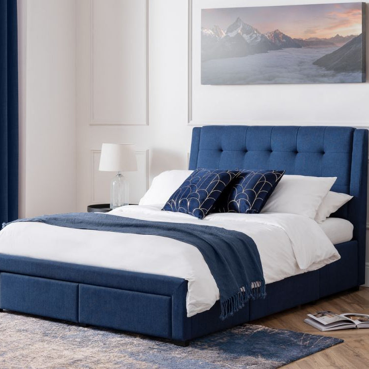 Fullerton 4 Drawer Bed Blue – MyGlamorousPlace